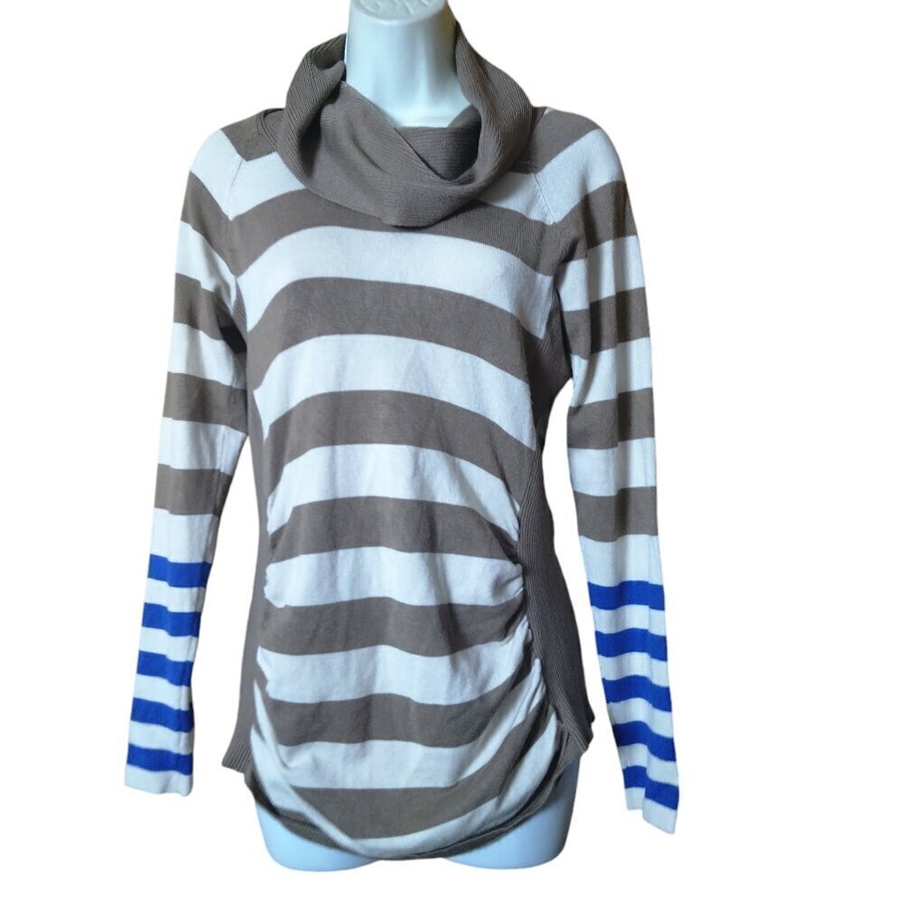 The Limited Size Medium Striped Cowl Neck Sweater Pullover Casual Classic